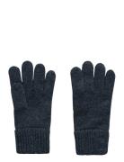 Wool Knitted Gloves Accessories Gloves Finger Gloves Navy GANT