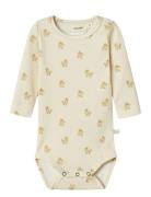 Nbnlavo Emo Ls Slim Body Lil Bodies Long-sleeved Yellow Lil'Atelier