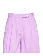 D2. Stretch Linen Shorts Bottoms Shorts Chino Shorts Purple GANT