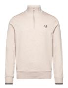 Half Zip Sweatshirt Tops Sweatshirts & Hoodies Sweatshirts Cream Fred ...