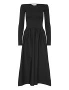 A-Line Dress Knælang Kjole Black Mango