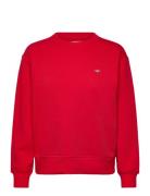 Shield C-Neck Sweat Tops Sweatshirts & Hoodies Sweatshirts Red GANT