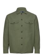 Sateen Utility Overshirt Tynd Jakke Green Polo Ralph Lauren