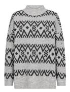 Sc-Nessie Tops Knitwear Jumpers Grey Soyaconcept