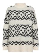 Sc-Nessie Tops Knitwear Jumpers Cream Soyaconcept