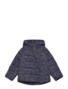 Jacket Quilted Aop Foret Jakke Navy Minymo