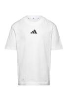 J Sl Tee 160 Tops T-Kortærmet Skjorte White Adidas Sportswear