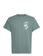 Ss Relaxed Fit Tee Bi Saddle U Tops T-Kortærmet Skjorte Green LEVI´S M...