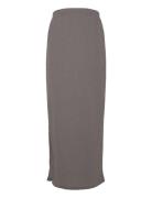 Mlcaileen Jrs Al Skirt Hw Skirts Knee-length & Midi Skirts Grey Mamali...