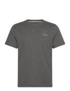 Heritage H Ss Tee Tops T-Kortærmet Skjorte Grey Hackett London