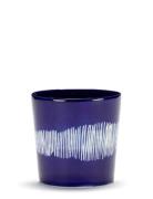 Coffee Cup 25Cl Dark Blue-White Feast By Ottolenghi Set/4 Home Tablewa...