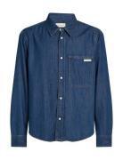 Regular Denim Shirt Tops Shirts Denim Shirts Blue Calvin Klein Jeans