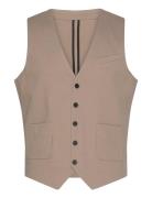 Superflex Knitted Waistcoat Habitvest Beige Lindbergh