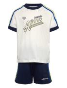 Short Tee Set Sets Sets With Short-sleeved T-shirt Navy Adidas Origina...