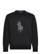 Leather-Pony Double-Knit Sweatshirt Tops Sweatshirts & Hoodies Sweatsh...