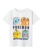 Nkmdazz Pokemon Nreg Ss Top Box Noos Sky Tops T-Kortærmet Skjorte Whit...