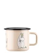 Enamel Mug Home Meal Time Cups & Mugs Cups Beige MUMIN