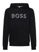 Hooded Sweatshirt Tops Sweatshirts & Hoodies Hoodies Black BOSS