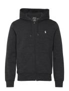 Double-Knit Full-Zip Hoodie Tops Sweatshirts & Hoodies Hoodies Black P...