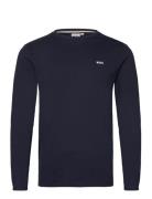 Long Sleeve T-Shirt Tops T-shirts Long-sleeved T-Skjorte Navy BOSS