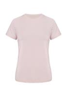 Jacquard Tee Sport T-shirts & Tops Short-sleeved Pink Röhnisch