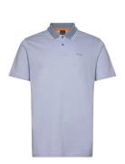 Peoxfordnew Tops Polos Short-sleeved Blue BOSS