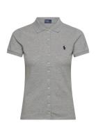 Butt D-Placket Polo Shirt Tops T-shirts & Tops Polos Grey Polo Ralph L...