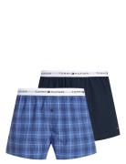 2P Woven Boxer Underwear Boxer Shorts Navy Tommy Hilfiger