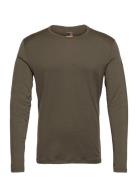 Men Merino 200 Oasis Ls Crewe Sport Base Layer Tops Green Icebreaker