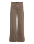 Trousers Johanna Twill Bottoms Jeans Wide Brown Lindex