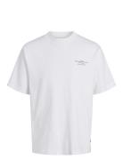 Jprblachad Branding Ss Crew Neck Tee Sn Tops T-Kortærmet Skjorte White...