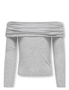 Kogamour L/S Offshoulder Top Cp Jrs Tops T-shirts Long-sleeved T-Skjor...