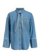 Objneel Lo L/S Denim Shirt 137 Tops Shirts Denim Shirts Blue Object