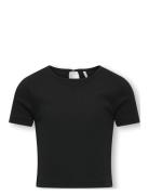 Kogrene Life S/S Open Back Top Jrs Tops T-Kortærmet Skjorte Black Kids...