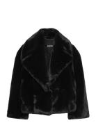 Curmeta Outerwear Faux Fur Black BOSS