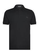 The Fred Perry Shirt Tops Polos Short-sleeved Black Fred Perry