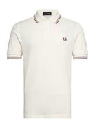 Twin Tipped Fp Shirt Tops Polos Short-sleeved White Fred Perry