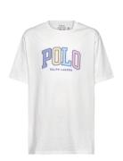 Logo Cotton Jersey Tee Tops T-Kortærmet Skjorte White Ralph Lauren Kid...