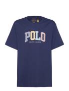 Logo Cotton Jersey Tee Tops T-Kortærmet Skjorte Navy Ralph Lauren Kids