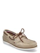 Th Boat Shoe Core Suede Sejlersko Sko Beige Tommy Hilfiger