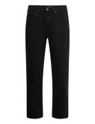 Anf Mens Jeans Bottoms Jeans Regular Black Abercrombie & Fitch