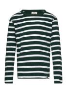 Trio Rib Tobino Tee Ls Tops T-shirts Long-sleeved T-Skjorte Green Mads...