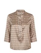 Danittadea Tops Blouses Long-sleeved Beige Dea Kudibal