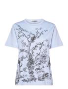 Fedelio Tops T-shirts & Tops Short-sleeved Blue Munthe