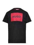 Short Sleeves Tee-Shirt Tops T-Kortærmet Skjorte Black Hugo Kids