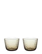 Syksy Glass Tumbler 2Dl 2 Pcs Home Tableware Glass Drinking Glass Brow...