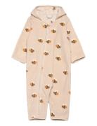 Overall Fleece Outerwear Fleece Outerwear Fleece Suits Beige Lindex