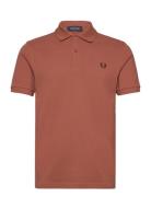 The Fred Perry Shirt Tops Polos Short-sleeved Brown Fred Perry