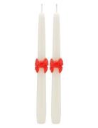 Classic Bow Candle Set Of 2 Home Decoration Candles Pillar Candles Mul...