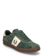 B4 Suede/Leather Low-top Sneakers Green Fred Perry